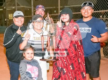 Thumbnail 3 in Trivium Prep vs Saguaro (Chandler Prep Softball Classic Platinum Final Awards) photogallery.