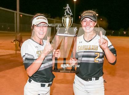 Thumbnail 1 in Trivium Prep vs Saguaro (Chandler Prep Softball Classic Platinum Final Awards) photogallery.
