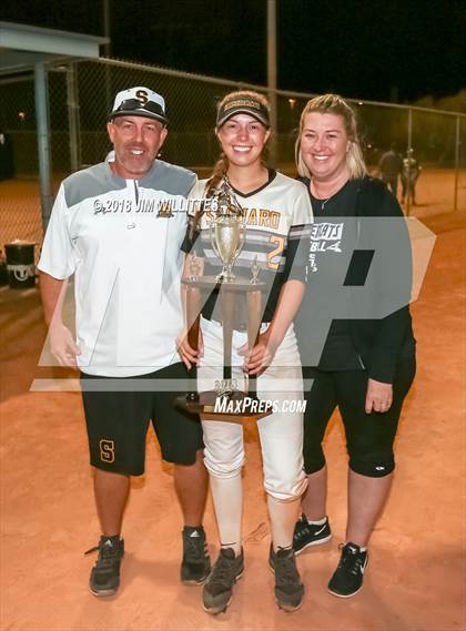 Thumbnail 3 in Trivium Prep vs Saguaro (Chandler Prep Softball Classic Platinum Final Awards) photogallery.