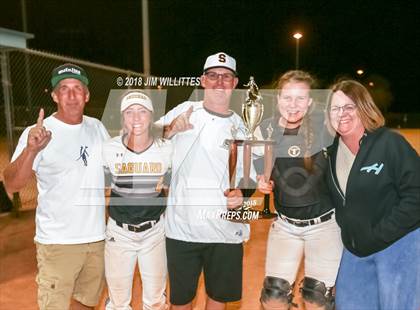 Thumbnail 3 in Trivium Prep vs Saguaro (Chandler Prep Softball Classic Platinum Final Awards) photogallery.