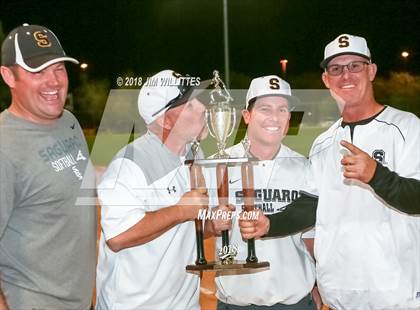 Thumbnail 1 in Trivium Prep vs Saguaro (Chandler Prep Softball Classic Platinum Final Awards) photogallery.