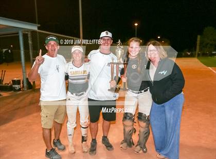 Thumbnail 2 in Trivium Prep vs Saguaro (Chandler Prep Softball Classic Platinum Final Awards) photogallery.
