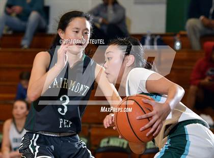 Thumbnail 2 in Fairmont Prep vs. Sacred Heart Cathedral Preparatory (St. Mary's Stockton MLK Showcase) photogallery.