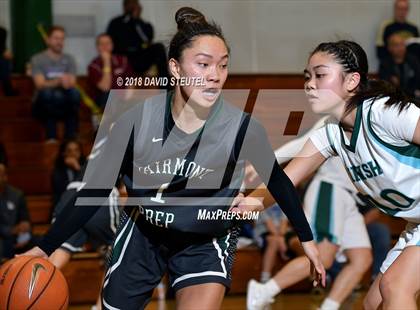Thumbnail 2 in Fairmont Prep vs. Sacred Heart Cathedral Preparatory (St. Mary's Stockton MLK Showcase) photogallery.