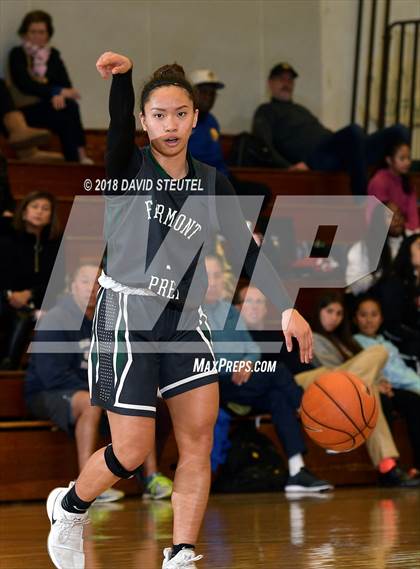 Thumbnail 2 in Fairmont Prep vs. Sacred Heart Cathedral Preparatory (St. Mary's Stockton MLK Showcase) photogallery.
