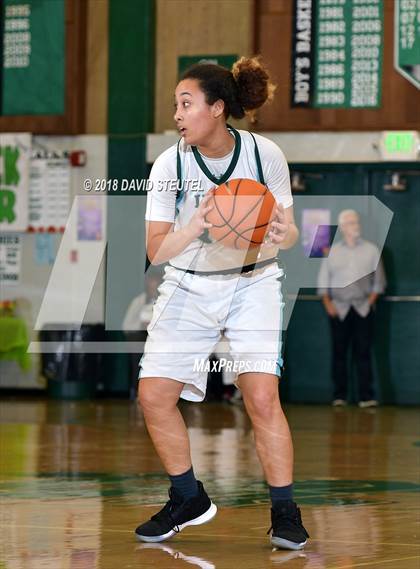 Thumbnail 1 in Fairmont Prep vs. Sacred Heart Cathedral Preparatory (St. Mary's Stockton MLK Showcase) photogallery.