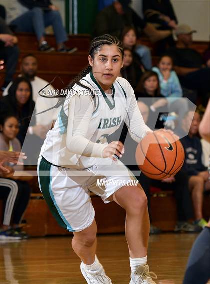 Thumbnail 2 in Fairmont Prep vs. Sacred Heart Cathedral Preparatory (St. Mary's Stockton MLK Showcase) photogallery.