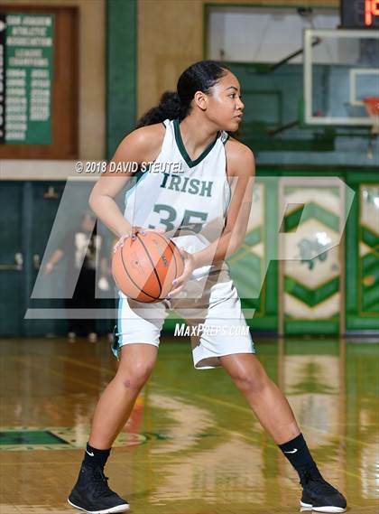 Thumbnail 2 in Fairmont Prep vs. Sacred Heart Cathedral Preparatory (St. Mary's Stockton MLK Showcase) photogallery.