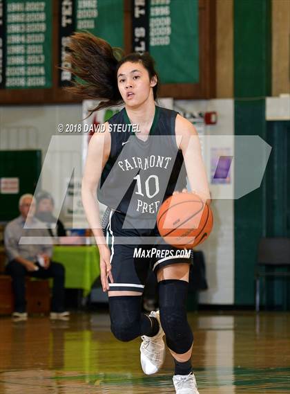 Thumbnail 3 in Fairmont Prep vs. Sacred Heart Cathedral Preparatory (St. Mary's Stockton MLK Showcase) photogallery.