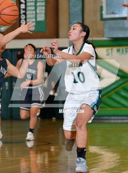 Thumbnail 1 in Fairmont Prep vs. Sacred Heart Cathedral Preparatory (St. Mary's Stockton MLK Showcase) photogallery.