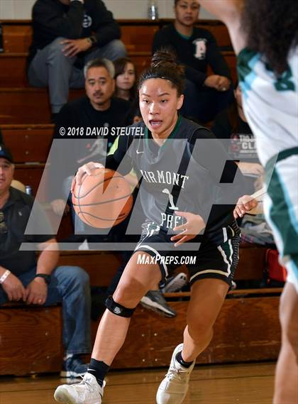 Thumbnail 2 in Fairmont Prep vs. Sacred Heart Cathedral Preparatory (St. Mary's Stockton MLK Showcase) photogallery.