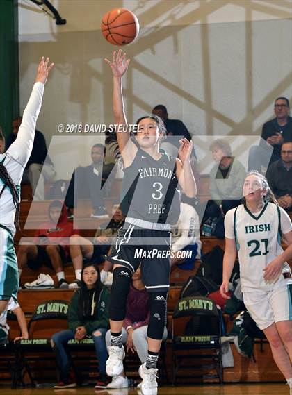 Thumbnail 2 in Fairmont Prep vs. Sacred Heart Cathedral Preparatory (St. Mary's Stockton MLK Showcase) photogallery.