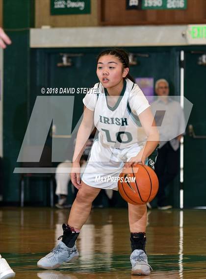 Thumbnail 2 in Fairmont Prep vs. Sacred Heart Cathedral Preparatory (St. Mary's Stockton MLK Showcase) photogallery.