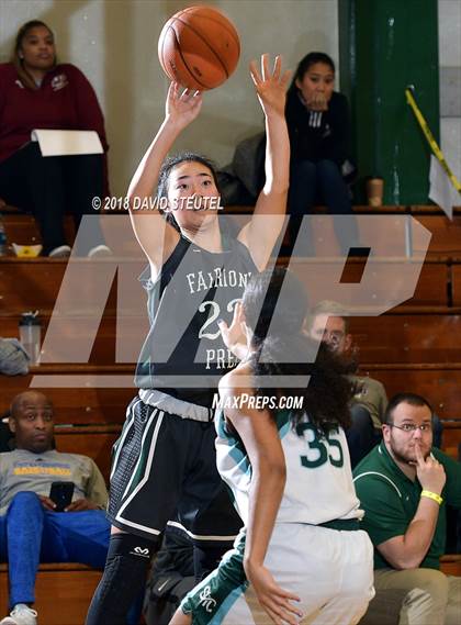 Thumbnail 1 in Fairmont Prep vs. Sacred Heart Cathedral Preparatory (St. Mary's Stockton MLK Showcase) photogallery.