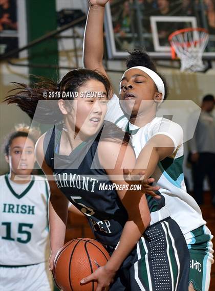 Thumbnail 1 in Fairmont Prep vs. Sacred Heart Cathedral Preparatory (St. Mary's Stockton MLK Showcase) photogallery.