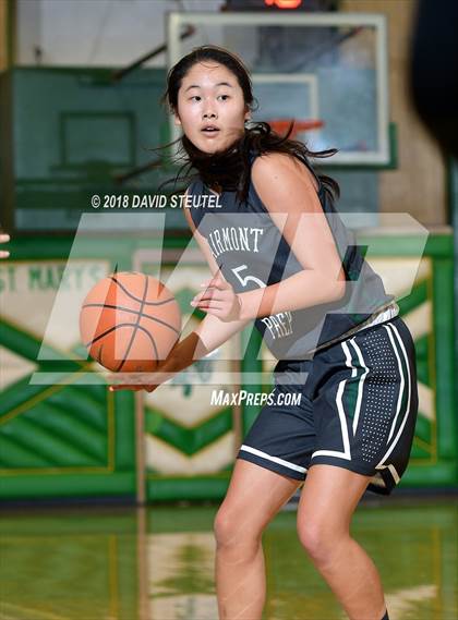 Thumbnail 2 in Fairmont Prep vs. Sacred Heart Cathedral Preparatory (St. Mary's Stockton MLK Showcase) photogallery.
