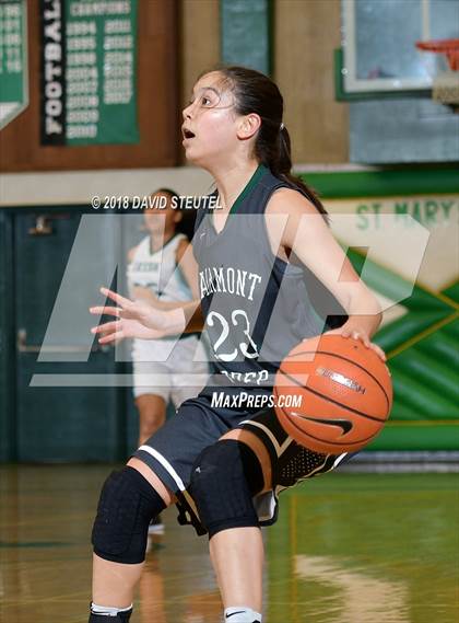 Thumbnail 2 in Fairmont Prep vs. Sacred Heart Cathedral Preparatory (St. Mary's Stockton MLK Showcase) photogallery.