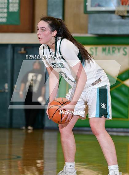 Thumbnail 2 in Fairmont Prep vs. Sacred Heart Cathedral Preparatory (St. Mary's Stockton MLK Showcase) photogallery.