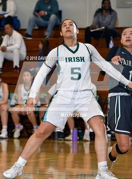 Thumbnail 3 in Fairmont Prep vs. Sacred Heart Cathedral Preparatory (St. Mary's Stockton MLK Showcase) photogallery.