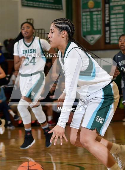 Thumbnail 3 in Fairmont Prep vs. Sacred Heart Cathedral Preparatory (St. Mary's Stockton MLK Showcase) photogallery.