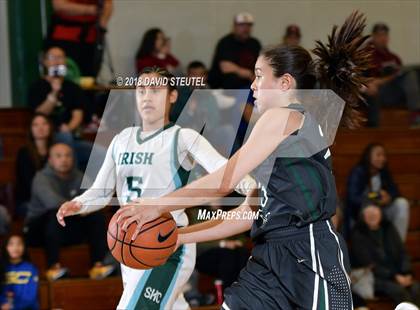 Thumbnail 3 in Fairmont Prep vs. Sacred Heart Cathedral Preparatory (St. Mary's Stockton MLK Showcase) photogallery.