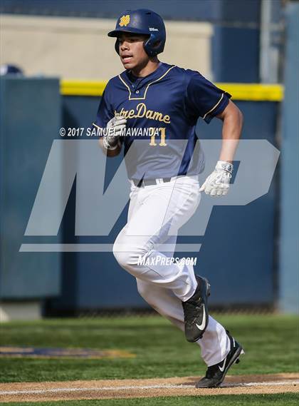 Thumbnail 2 in Xavier Prep vs Notre Dame (SO) photogallery.
