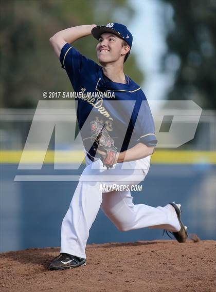 Thumbnail 1 in Xavier Prep vs Notre Dame (SO) photogallery.