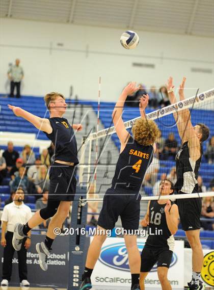Thumbnail 1 in Saddleback Valley Christian vs. Crean Lutheran (CIF SS D4 Final) photogallery.