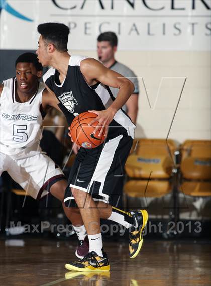 Thumbnail 3 in Sunrise Christian Academy vs. Barking Abbey (London) (City of Palms Classic) photogallery.