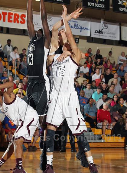 Thumbnail 3 in Sunrise Christian Academy vs. Barking Abbey (London) (City of Palms Classic) photogallery.