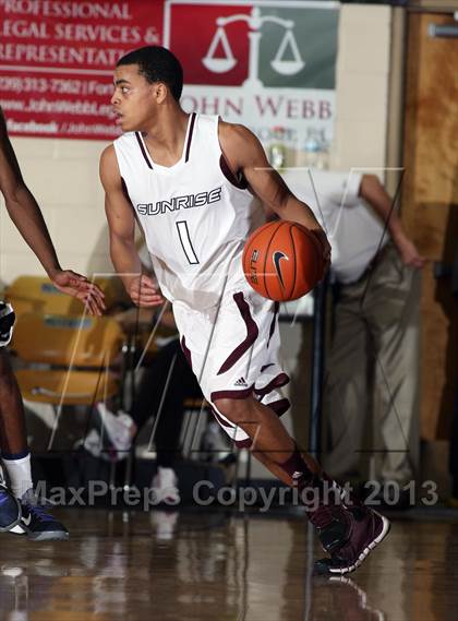 Thumbnail 2 in Sunrise Christian Academy vs. Barking Abbey (London) (City of Palms Classic) photogallery.