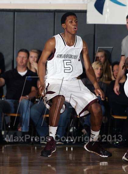 Thumbnail 2 in Sunrise Christian Academy vs. Barking Abbey (London) (City of Palms Classic) photogallery.