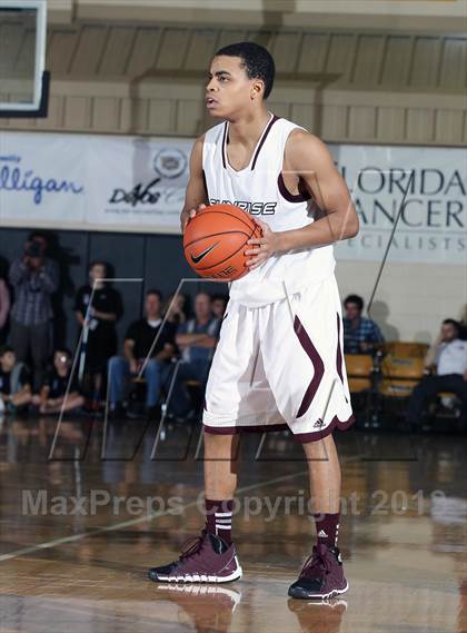 Thumbnail 2 in Sunrise Christian Academy vs. Barking Abbey (London) (City of Palms Classic) photogallery.