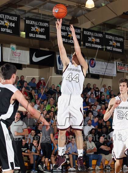 Thumbnail 1 in Sunrise Christian Academy vs. Barking Abbey (London) (City of Palms Classic) photogallery.