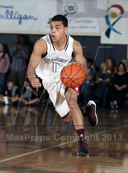 Thumbnail 3 in Sunrise Christian Academy vs. Barking Abbey (London) (City of Palms Classic) photogallery.