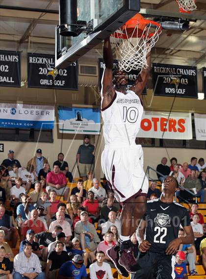 Thumbnail 1 in Sunrise Christian Academy vs. Barking Abbey (London) (City of Palms Classic) photogallery.