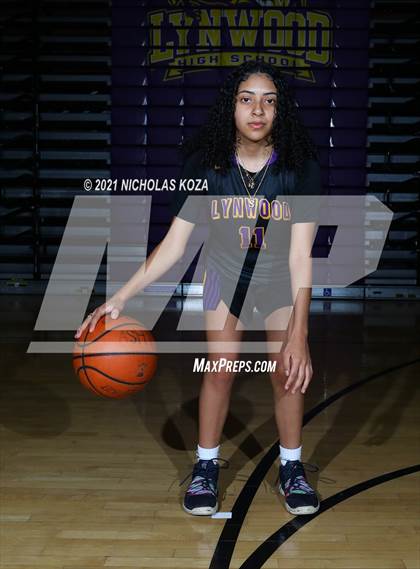 Thumbnail 2 in Lynwood Varsity Basketball Photo Shoot photogallery.