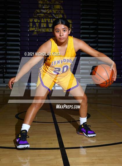 Thumbnail 3 in Lynwood Varsity Basketball Photo Shoot photogallery.
