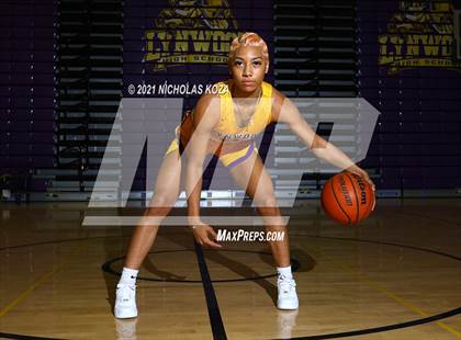 Thumbnail 3 in Lynwood Varsity Basketball Photo Shoot photogallery.