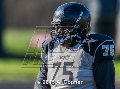 Thumbnail 3 in Fairmont Heights @ Forestville Military Academy (MPSSAA 1A North Semifinal) photogallery.