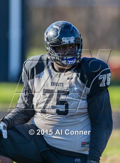 Thumbnail 1 in Fairmont Heights @ Forestville Military Academy (MPSSAA 1A North Semifinal) photogallery.