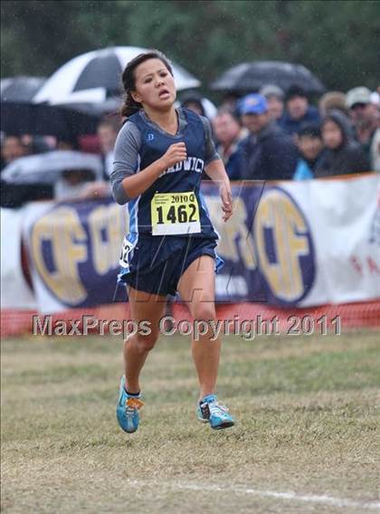 Thumbnail 2 in CIF State Cross Country Championships (D5 Girls) photogallery.