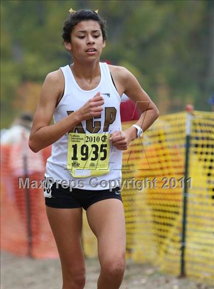 Thumbnail 2 in CIF State Cross Country Championships (D5 Girls) photogallery.