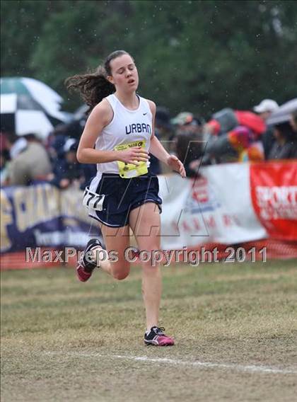 Thumbnail 2 in CIF State Cross Country Championships (D5 Girls) photogallery.