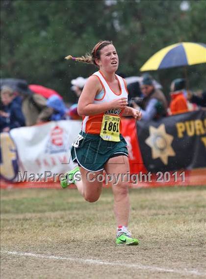 Thumbnail 2 in CIF State Cross Country Championships (D5 Girls) photogallery.