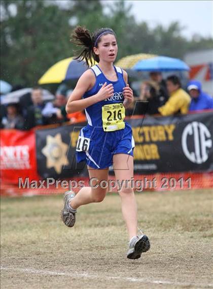 Thumbnail 2 in CIF State Cross Country Championships (D5 Girls) photogallery.