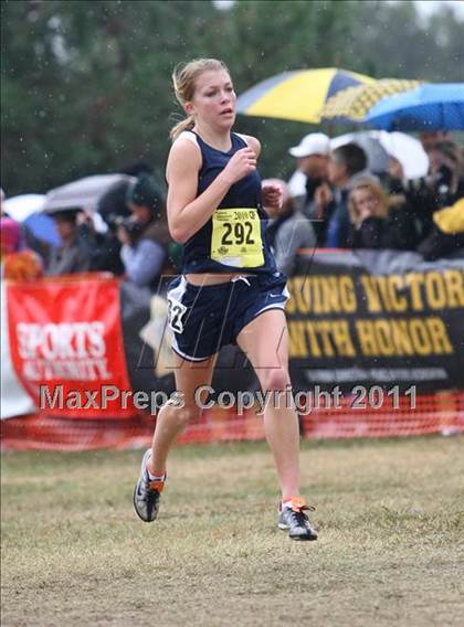 Thumbnail 1 in CIF State Cross Country Championships (D5 Girls) photogallery.
