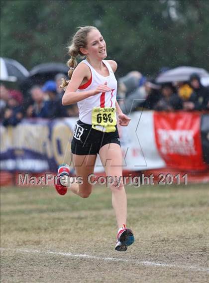 Thumbnail 1 in CIF State Cross Country Championships (D5 Girls) photogallery.