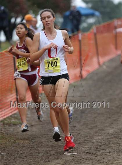 Thumbnail 3 in CIF State Cross Country Championships (D5 Girls) photogallery.