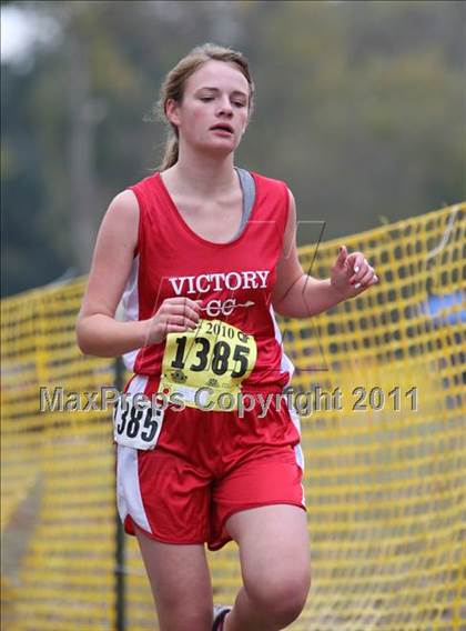 Thumbnail 1 in CIF State Cross Country Championships (D5 Girls) photogallery.